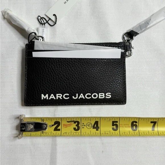 Marc Jacobs Pebble Leather Wristlet Wallet Women’s Black New With Tags - Picture 7 of 8